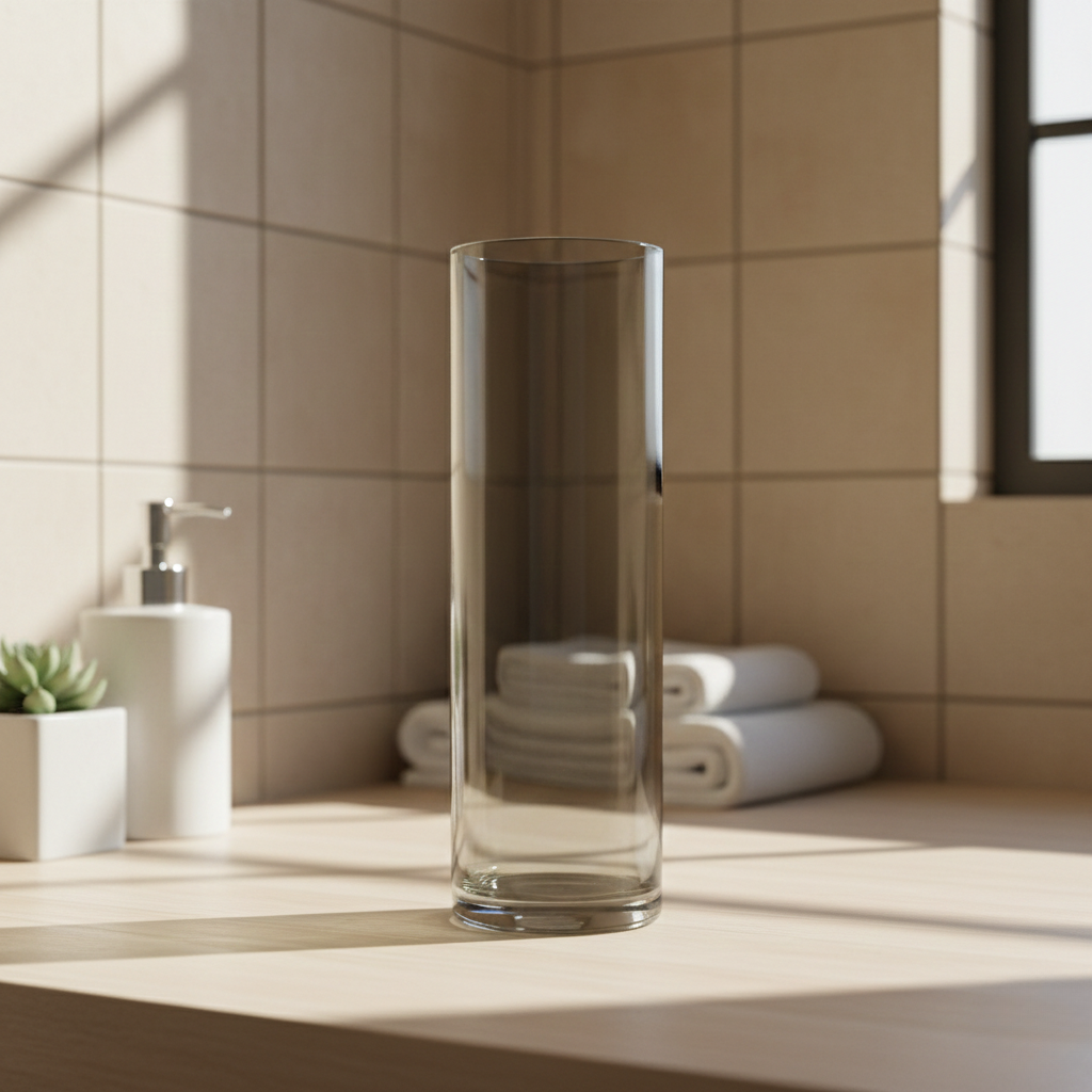 Clear Cylinder Glass Vase