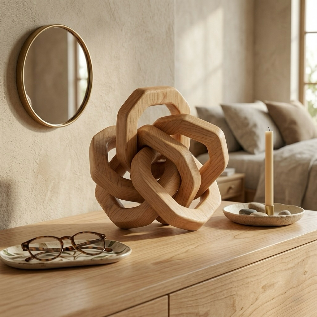 Interlocking Wood Knot Sculpture