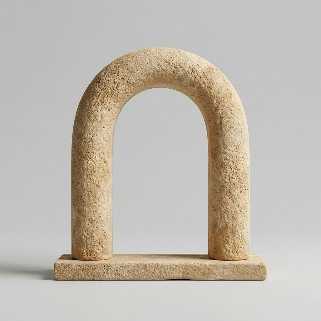 Sandstone-Inspired Arch Sculpture