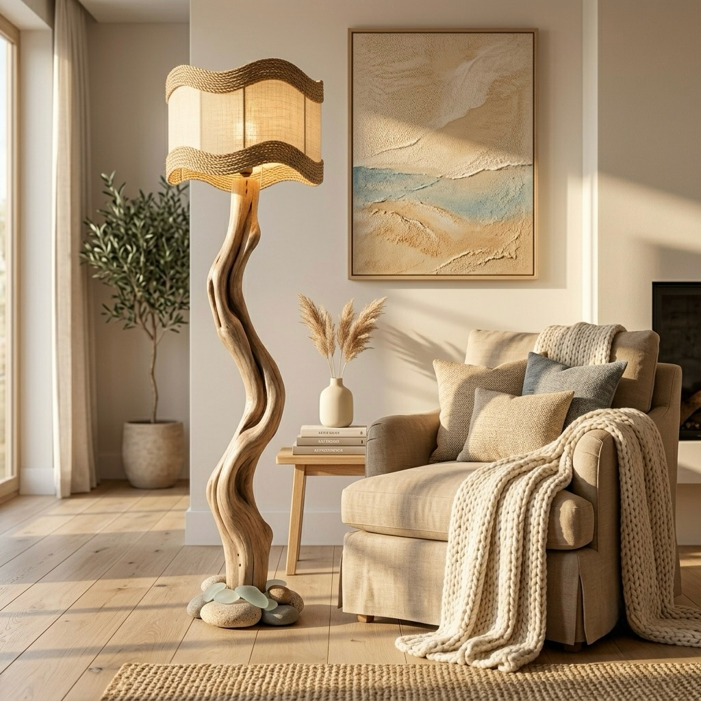 Driftwood Sculptural Floor Lamp