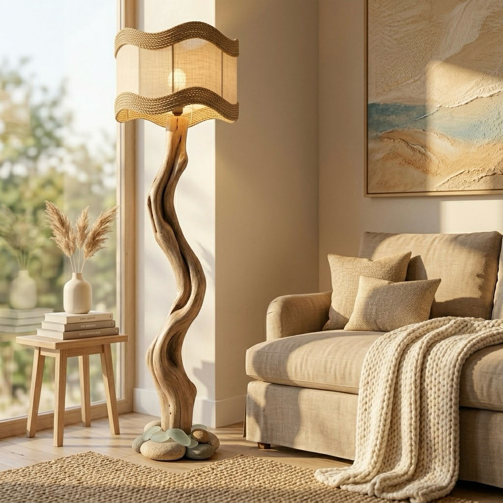 Driftwood Sculptural Floor Lamp