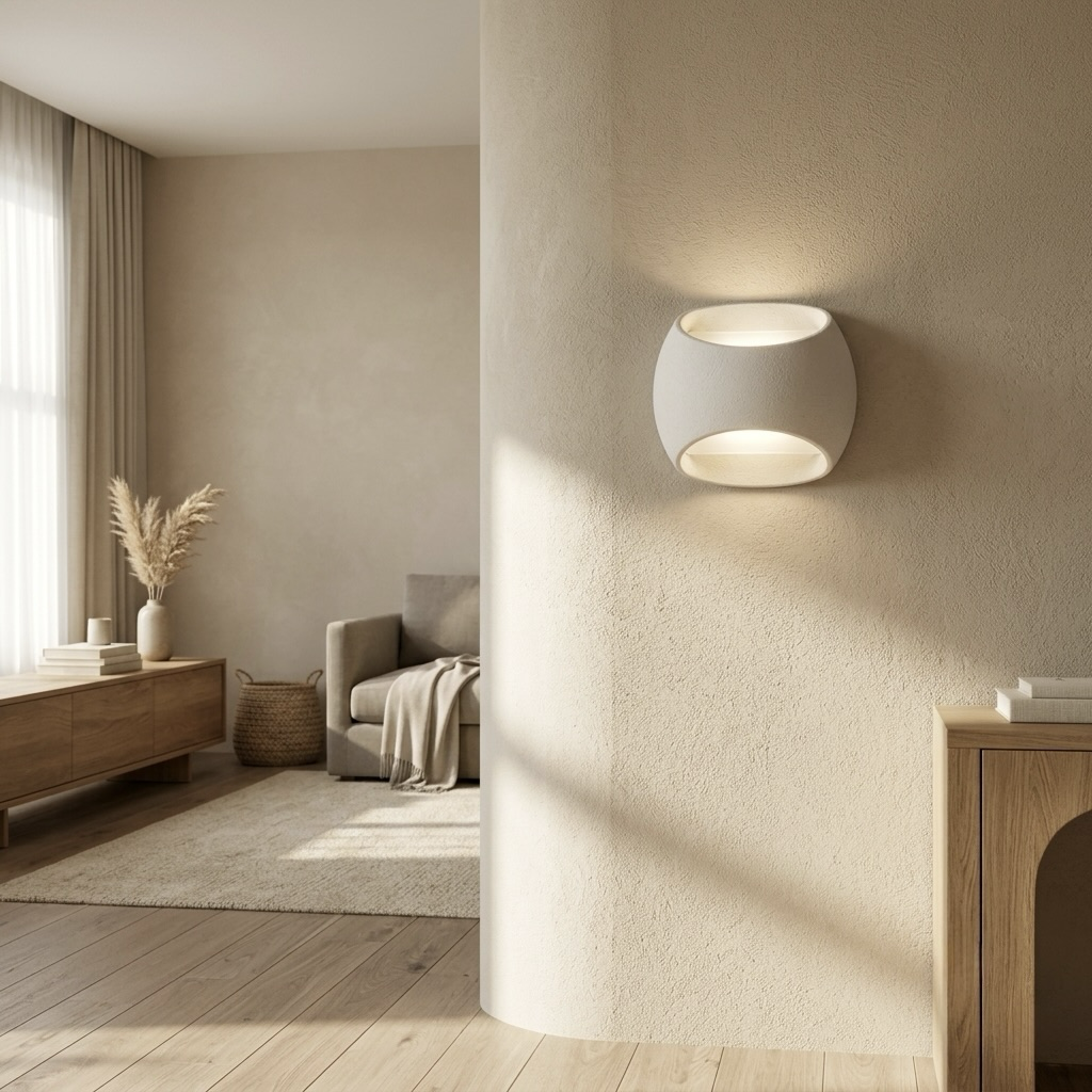 Sculpted Ceramic Wall Sconce