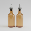 Amber Glass Oil & Vinegar Dispenser Set