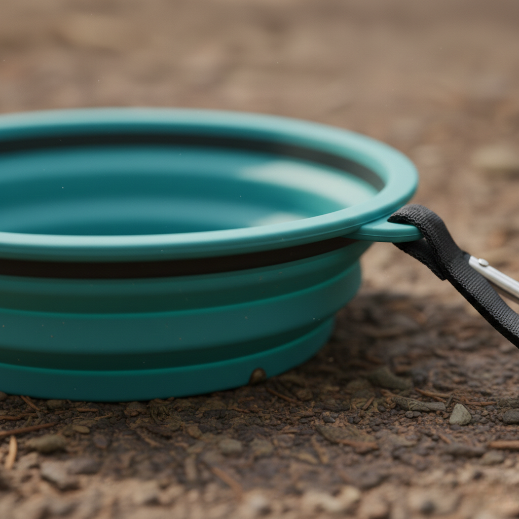 Collapsible Travel Pet Bowl for Dogs & Cats
