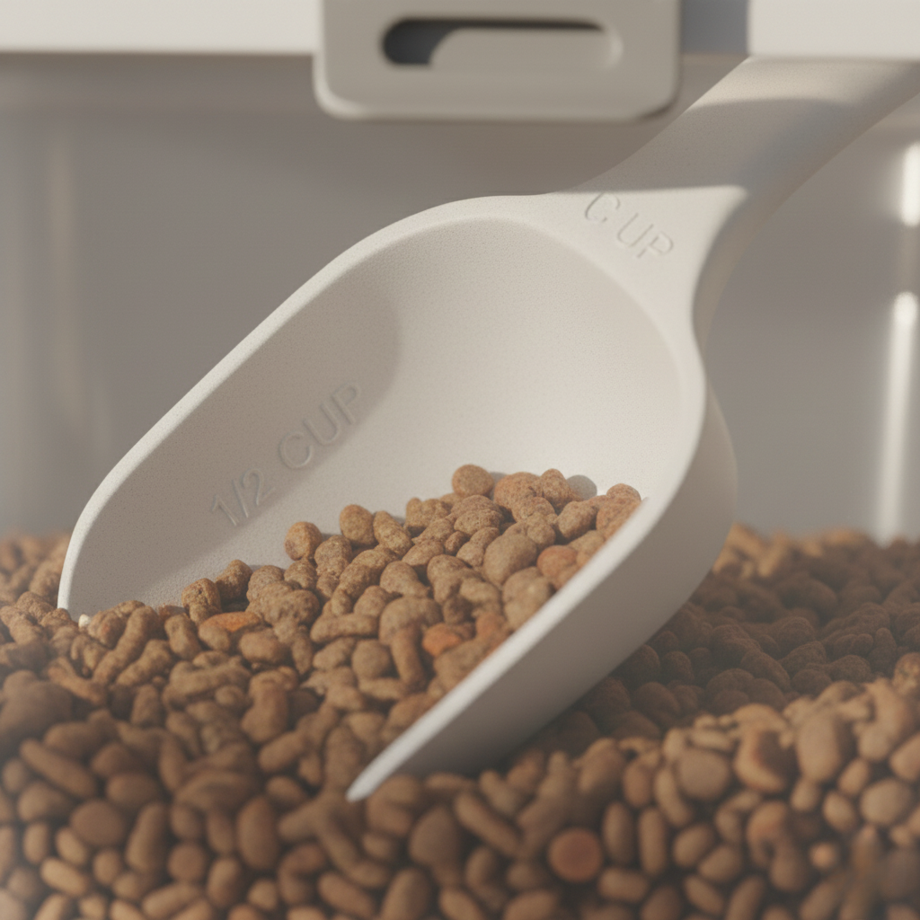 Half-Cup Pet Food Measuring Scoop