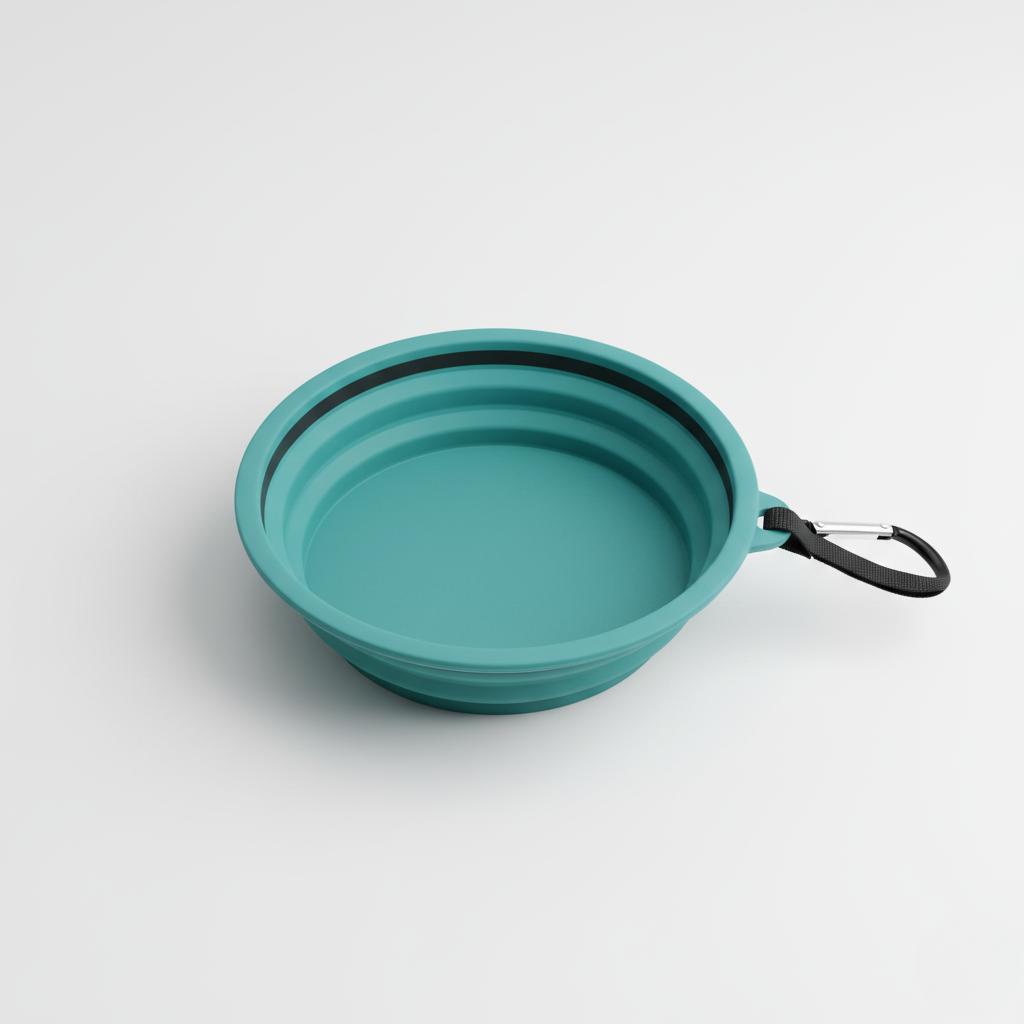Collapsible Travel Pet Bowl for Dogs & Cats